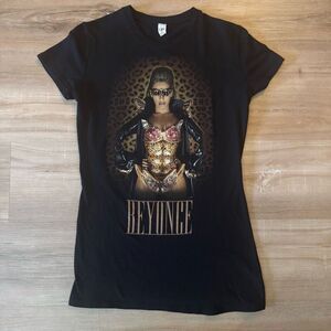 Beyonce I Am Tour T-Shirt Women's Fitted Size XXL Black Graphic Tee 2009 Merch